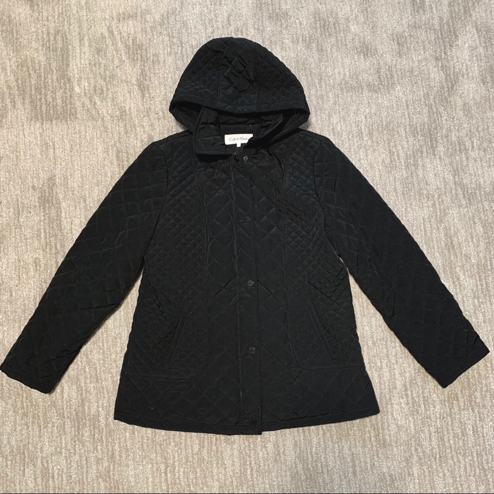 Calvin Klein quilted black jacket